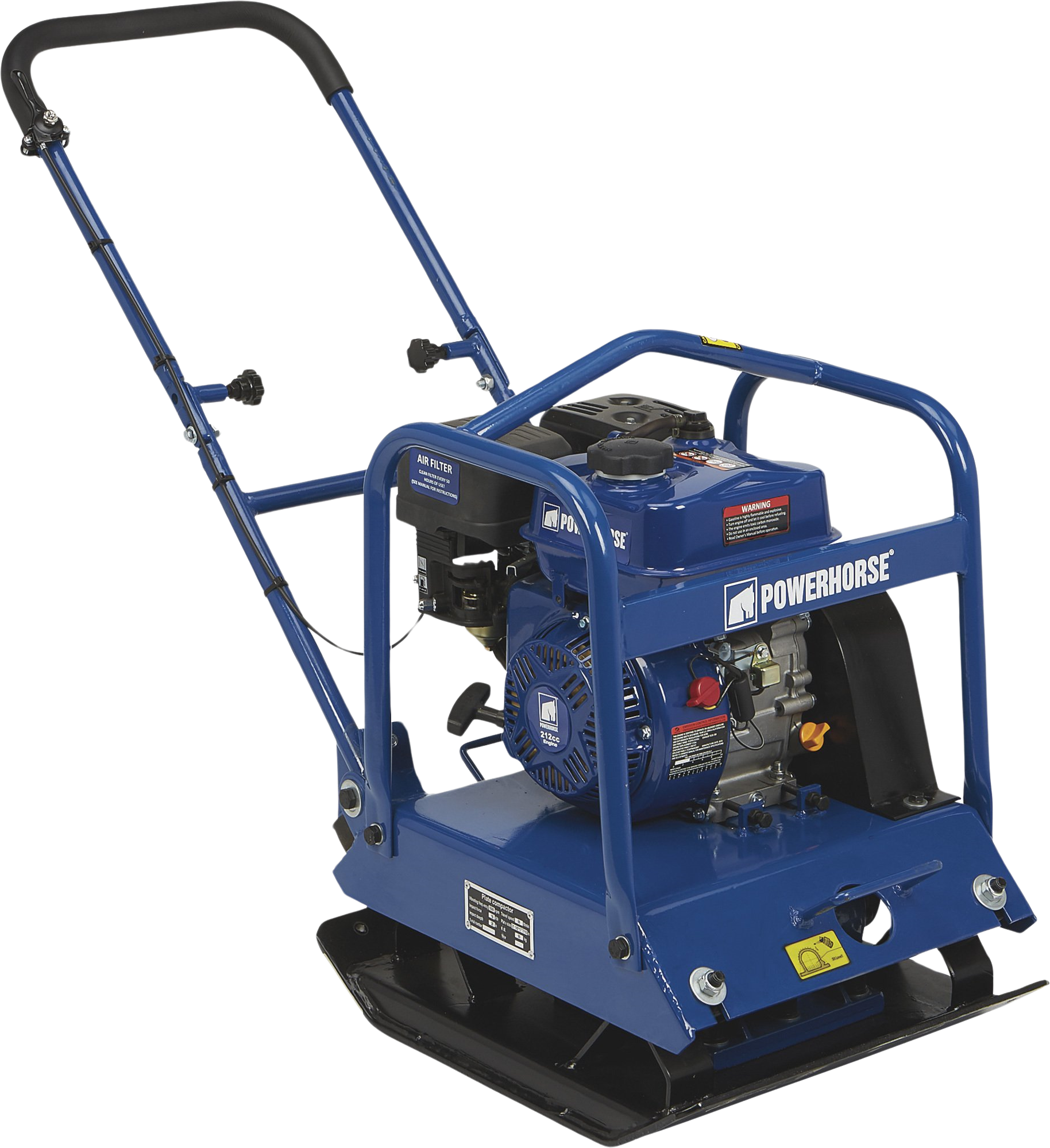 Powerhorse, Powerhorse 52313 Single-Direction Plate Compactor 7HP Compaction Force of 3950 lbs New