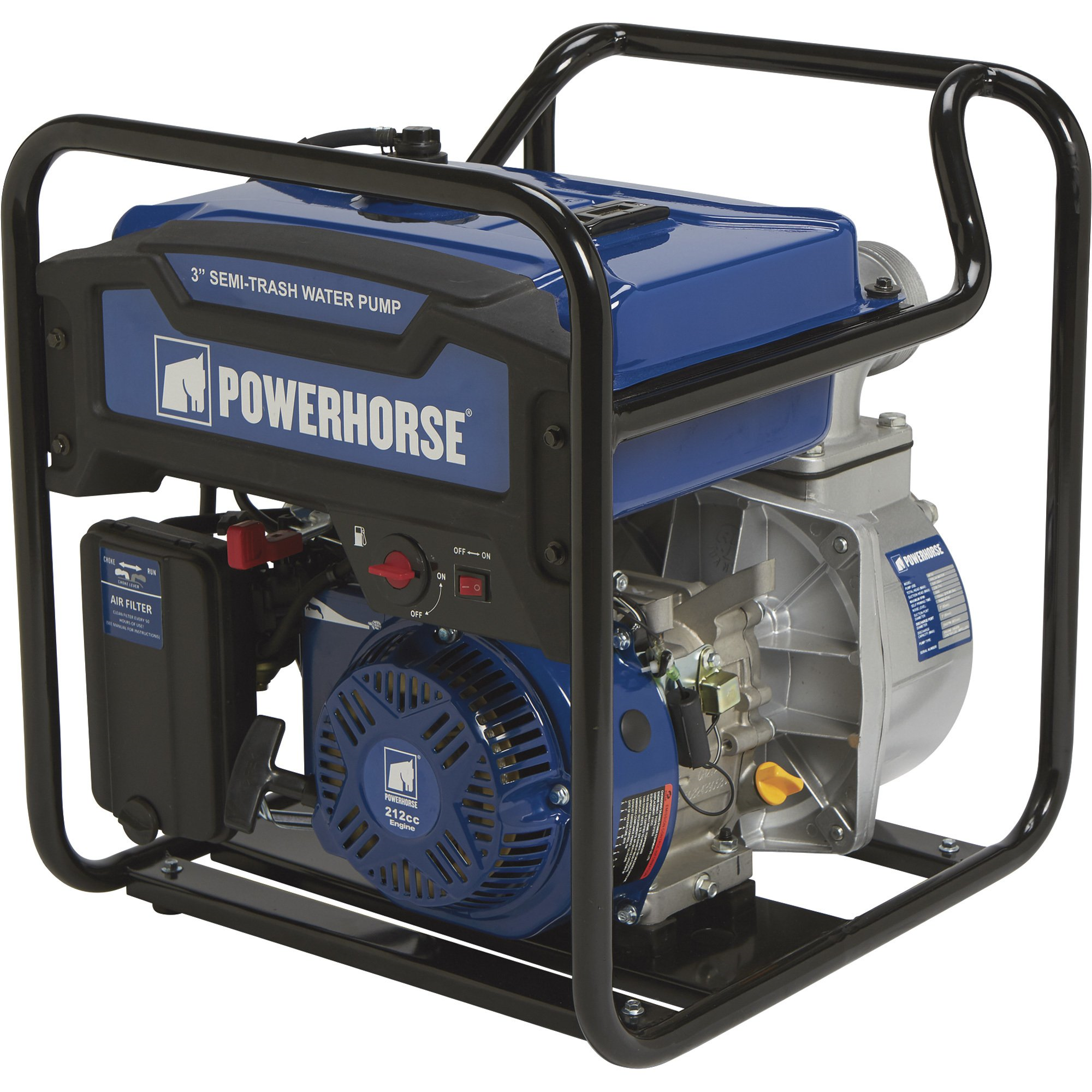 Powerhorse, Powerhorse 750124 Semi-Trash 3" Water Pump Extended Run 236 GPM 5/8" Solids Capacity New