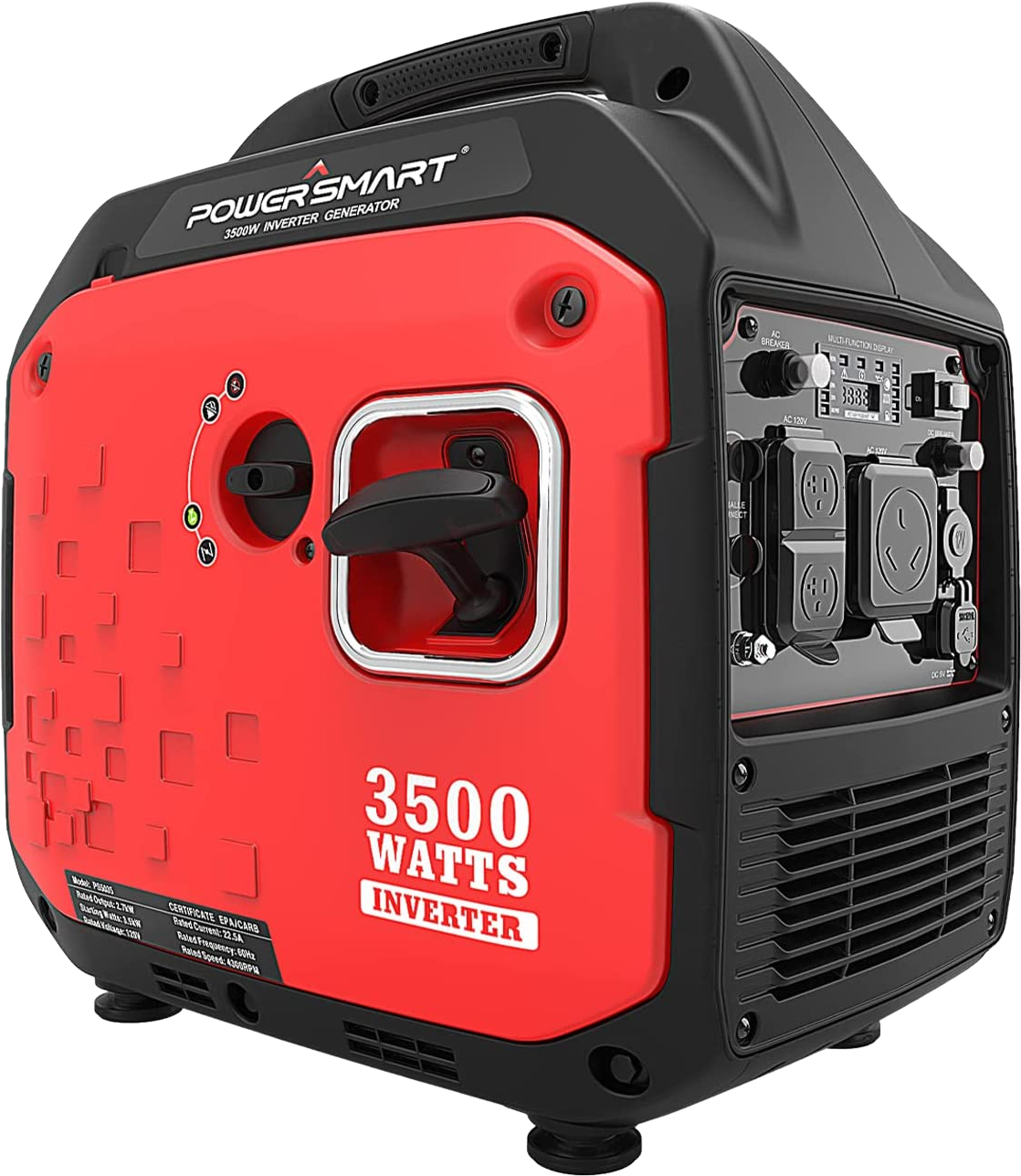 Powersmart, Powersmart PS5035 Inverter Generator 2700/3500W Gas 4 Stroke Recoil Start New