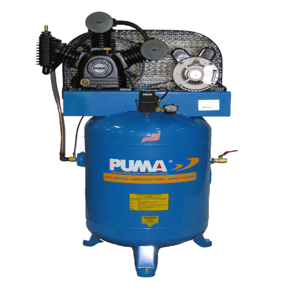 Puma, Puma TE-5040V 40 Gallon 5 HP Two Stage Air Compressor New