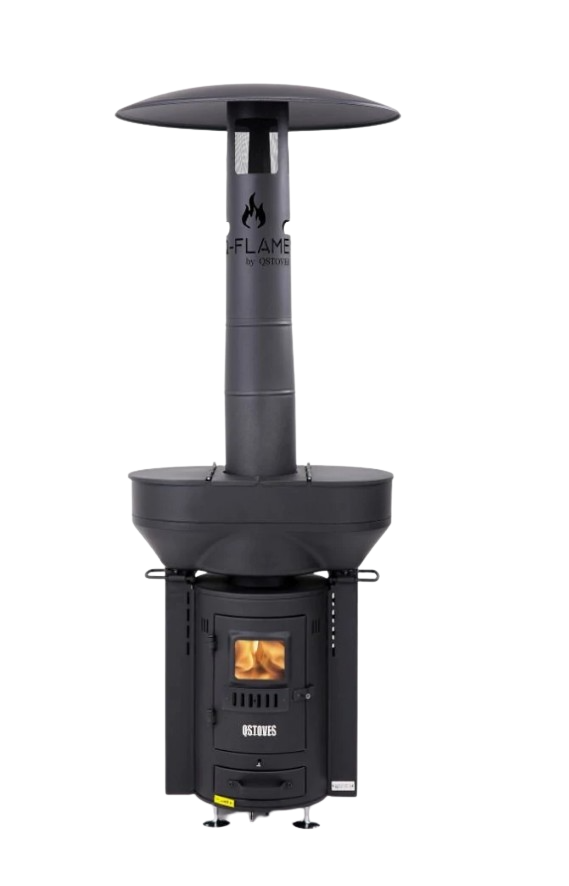 QStoves, QStoves Q-Flame Outdoor Wood Pellet Patio Heater New