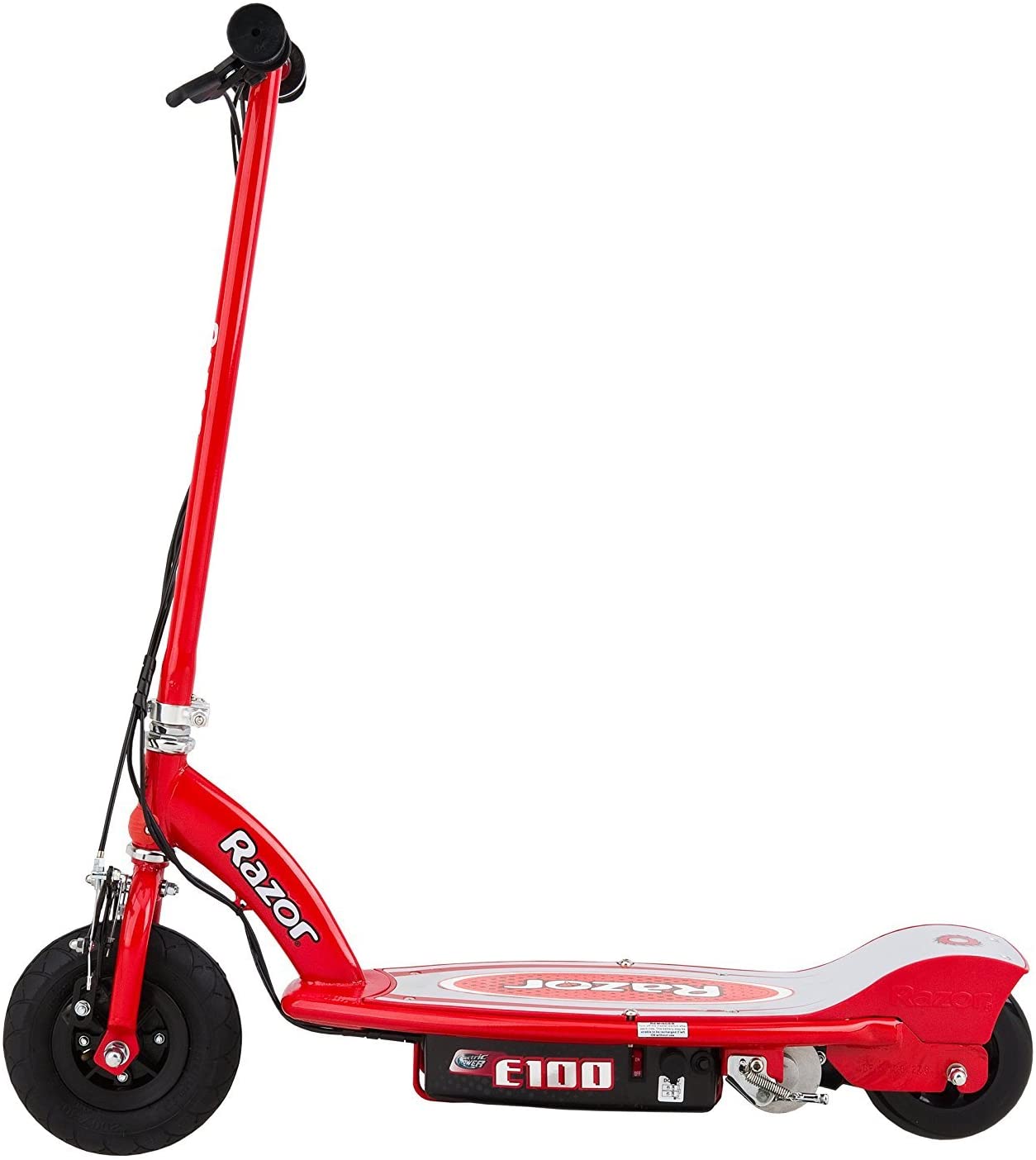Razor, Razor E100 Up to 40 Minute Run Time 10 MPH 8" Tires Electric Scooter Red New