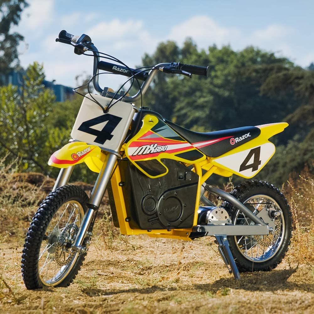 Razor, Razor MX650 Dirt Rocket Up To 40 Minute Run Time Electric Motocross Dirt Bike Yellow New