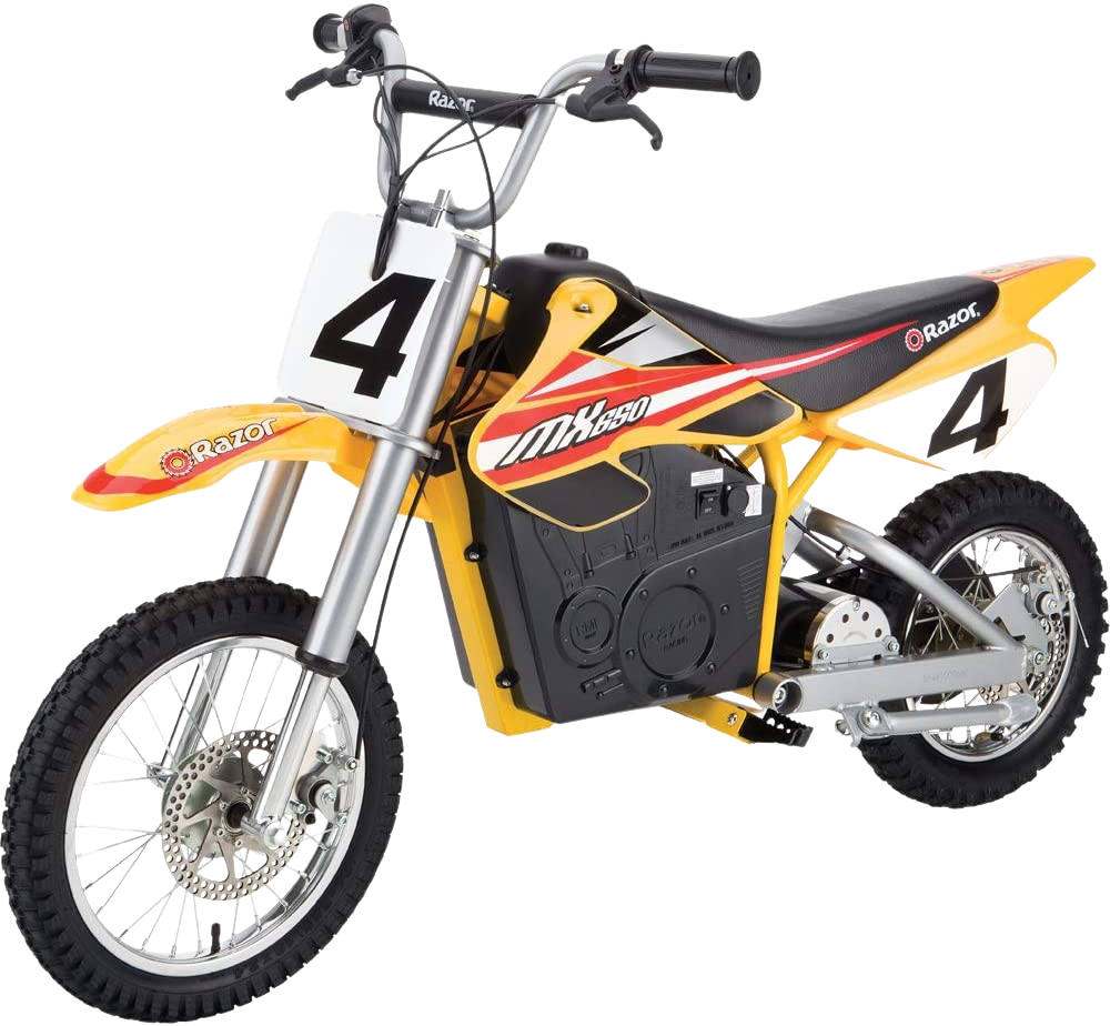 Razor, Razor MX650 Dirt Rocket Up To 40 Minute Run Time Electric Motocross Dirt Bike Yellow New