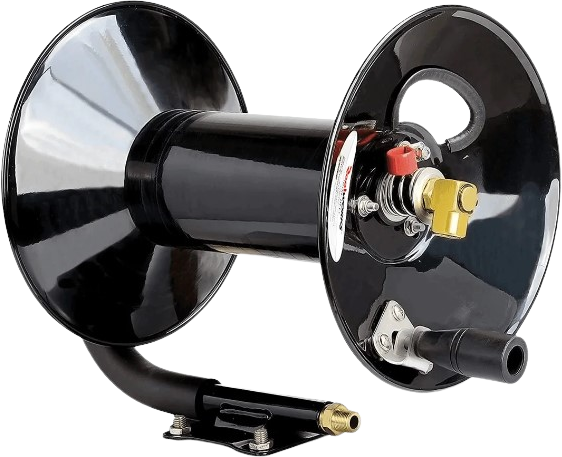 ReelWorks, ReelWorks Mountable Manual Hose Reel Crank L201303A Fits up to 100' of 3/8" Air Hose Max 300 PSI New