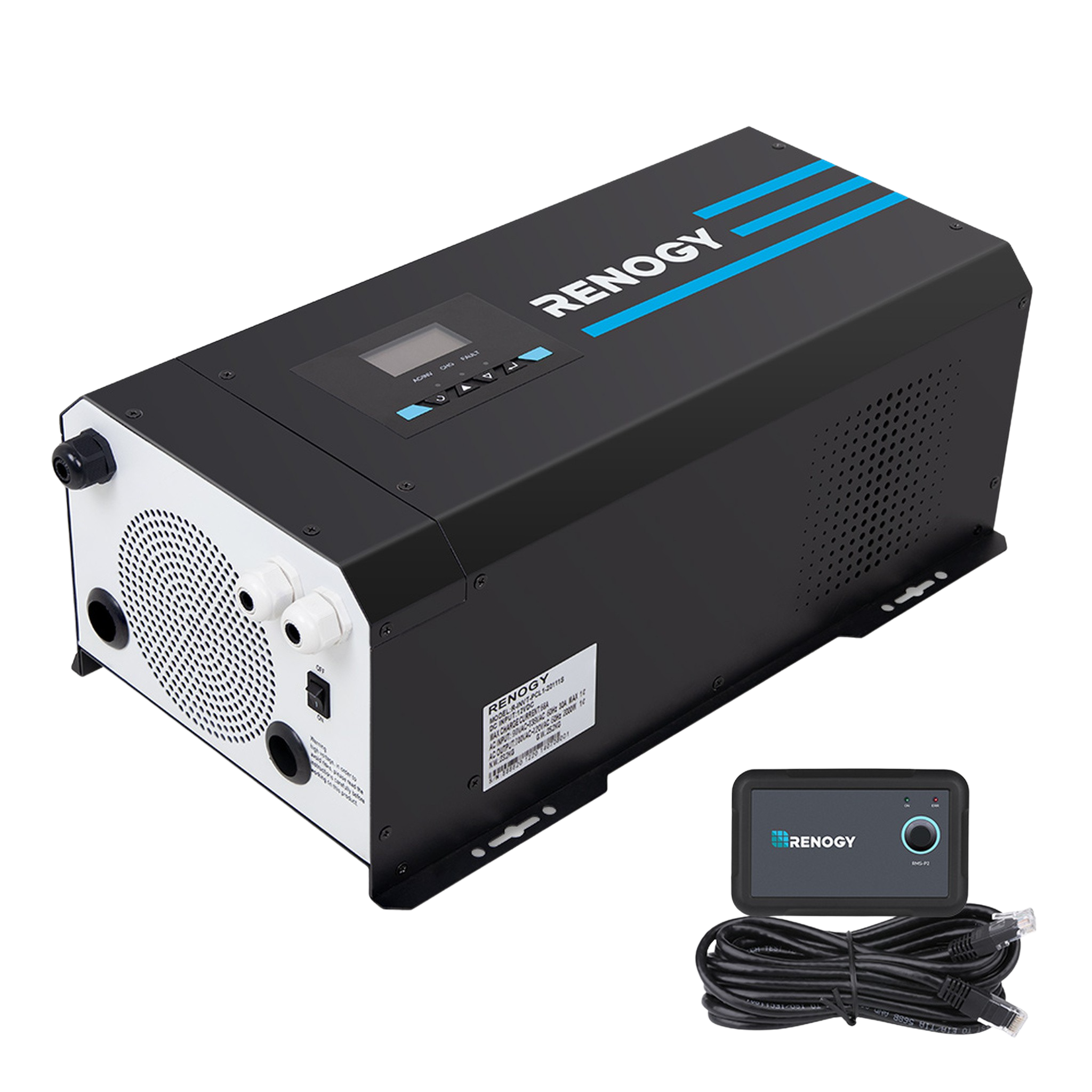 Renogy, Renogy R-INVT-PCL1-20111S-US 2000W 12V Pure Sine Wave Inverter Charger w/ LCD Display New