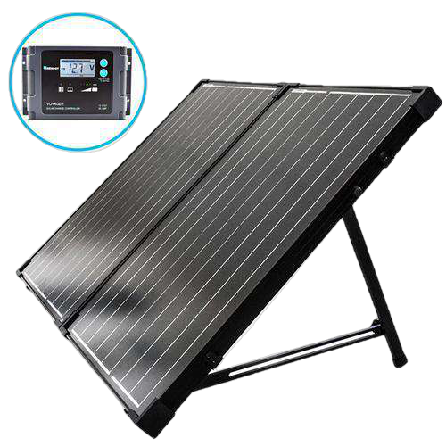 Renogy, Renogy RNG-KIT-STCS100D-VOY20 100 Watts 12 Volts Monocrystalline Foldable Solar Suitcase with Voyager New
