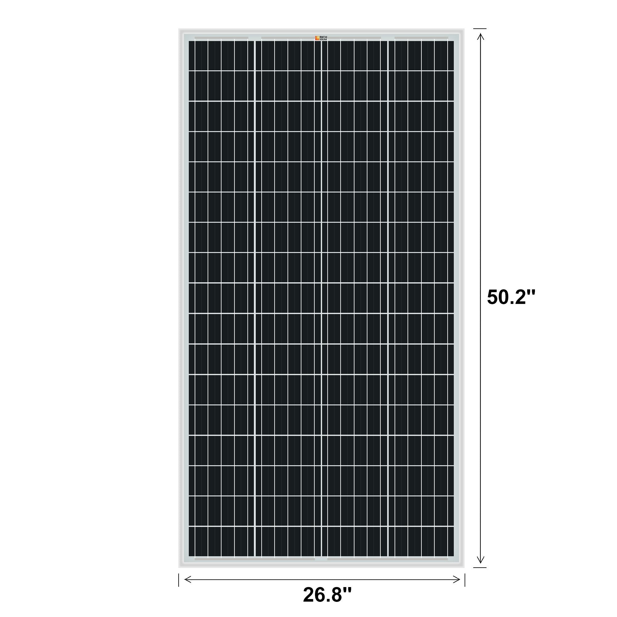 Rich Solar, Rich Solar RS-M150 150 Watt 12V Mono Solar Panel New