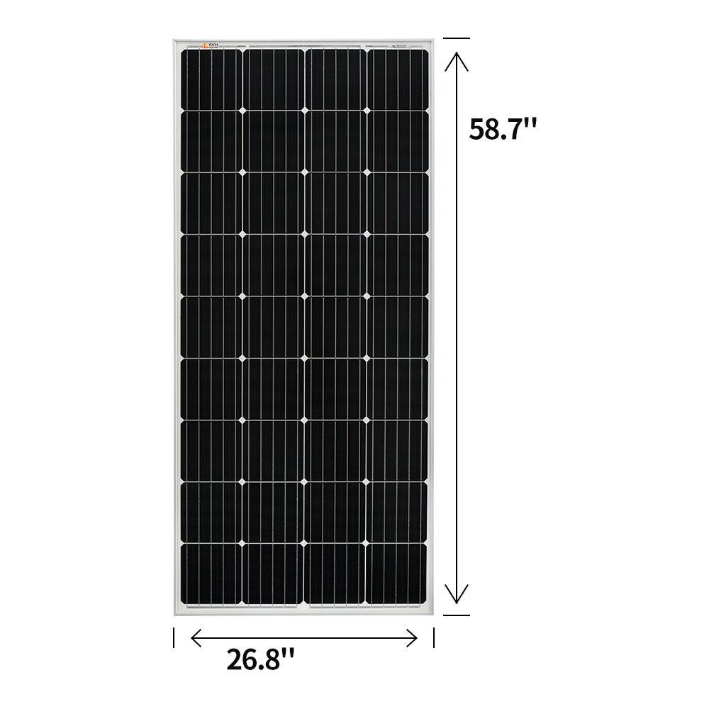 Rich Solar, Rich Solar RS-M170 100 Watt 12 Volt Solar Panel New