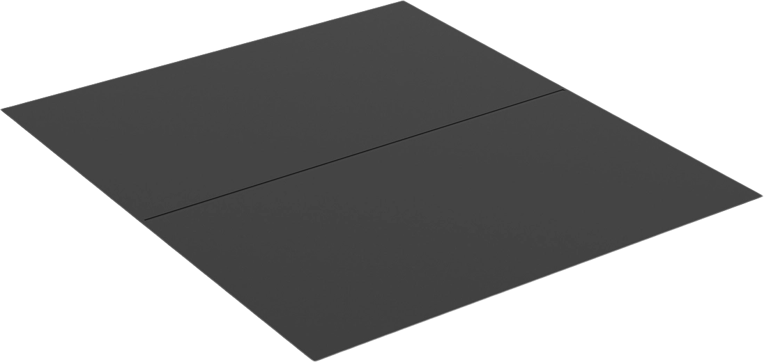 SBI, SBI Black Steel 46 3/4" x 54" Hearth Pad AC02788 New