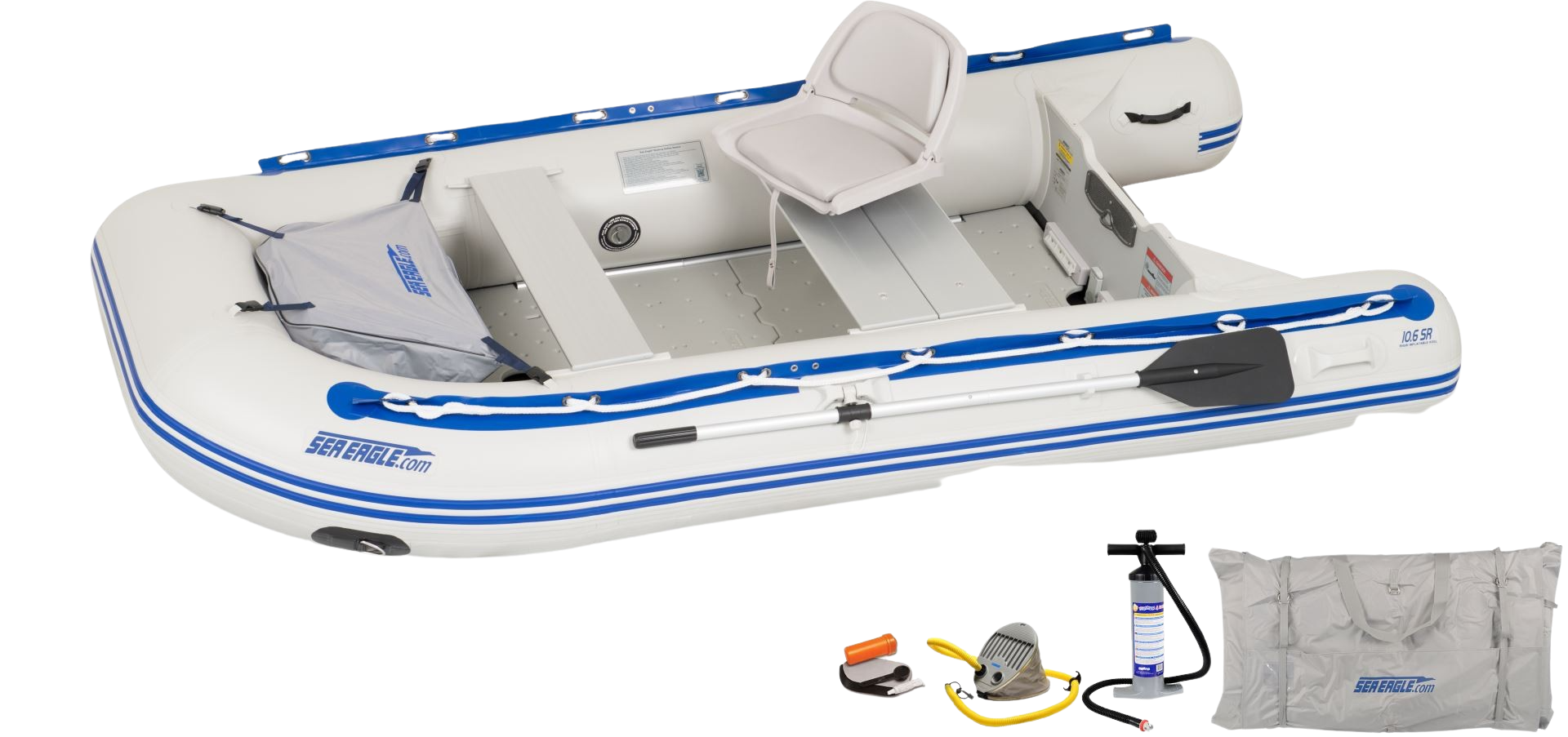 Sea Eagle, Sea Eagle 106SRK_SW 10'6" Sport Runabout Inflatable Boat Swivel Seat Package New