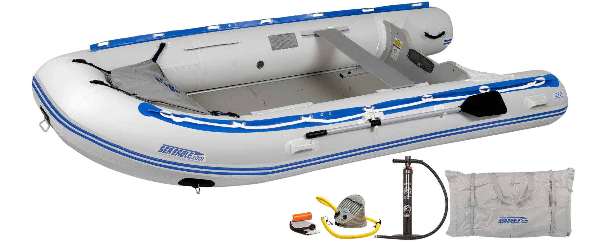 Sea Eagle, Sea Eagle 126SRK_D 12'6" Sport Runabout Inflatable Boat Deluxe Package New
