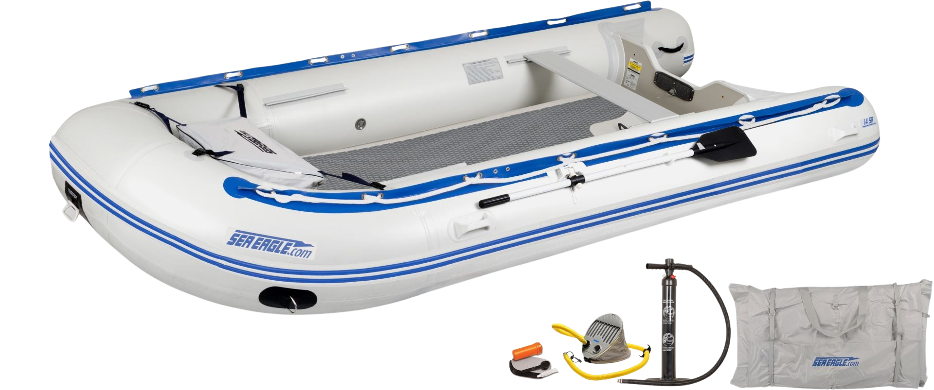 Sea Eagle, Sea Eagle 14SRDK_D 14' Sport Runabout Inflatable Boat Drop Stitch Deluxe Package New