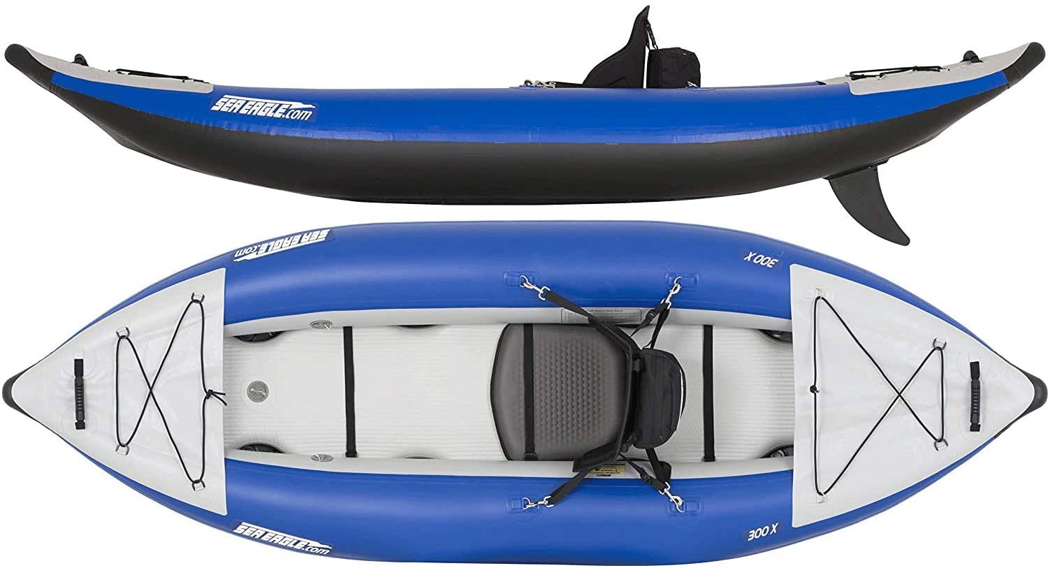Sea Eagle, Sea Eagle 300X Explorer Inflatable Kayak Pro Carbon Package Blue Gray New
