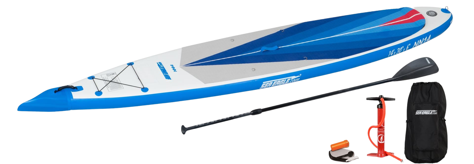 Sea Eagle, Sea Eagle NN14K_ST NeedleNose 14 Inflatable Board Startup Package New