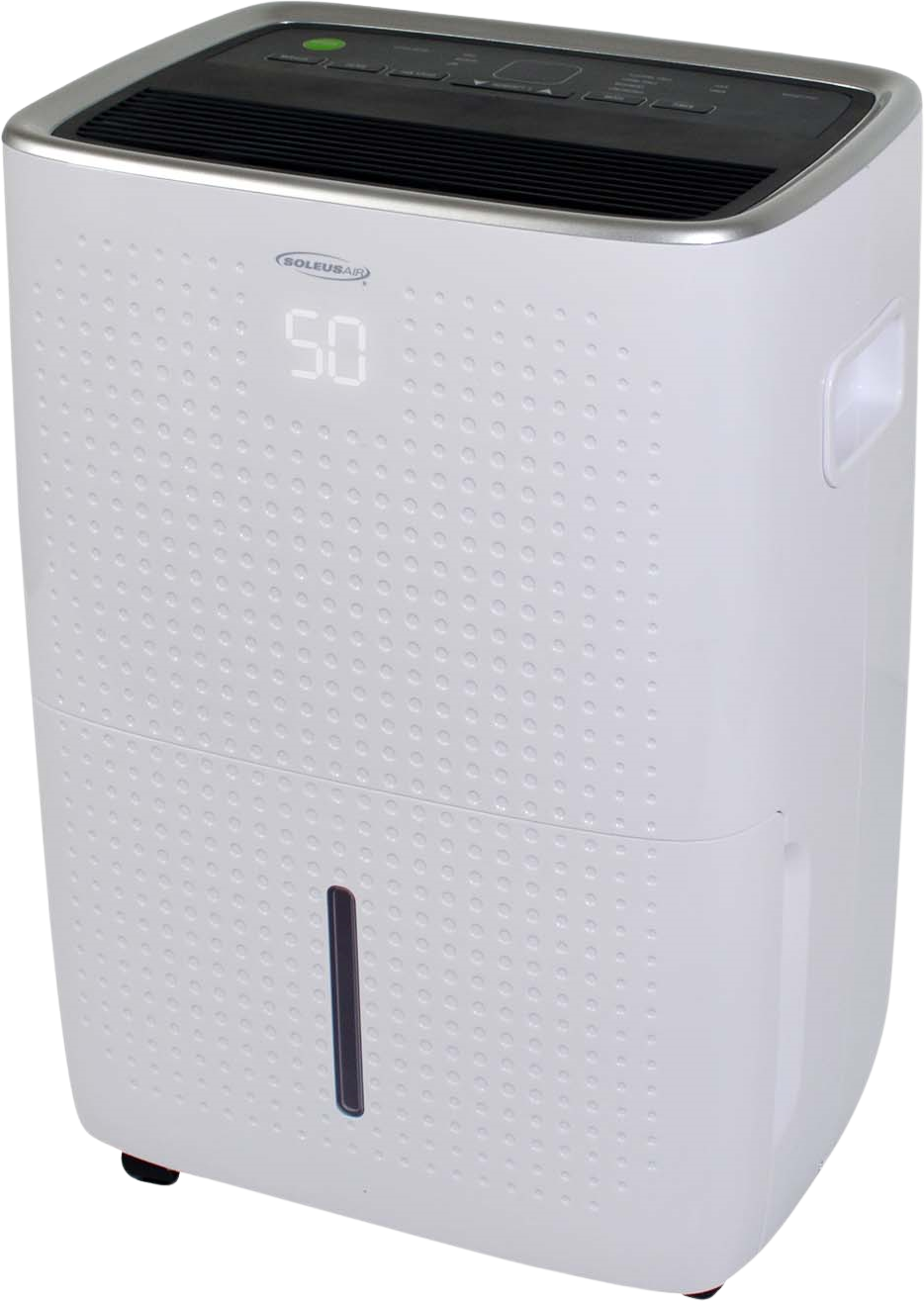 Soleus Air, Soleus Air DSJ-25E-01 Dehumidifier 25 Pint with Mirage Display Continuous Drainage Outlet 2.6 Amp New