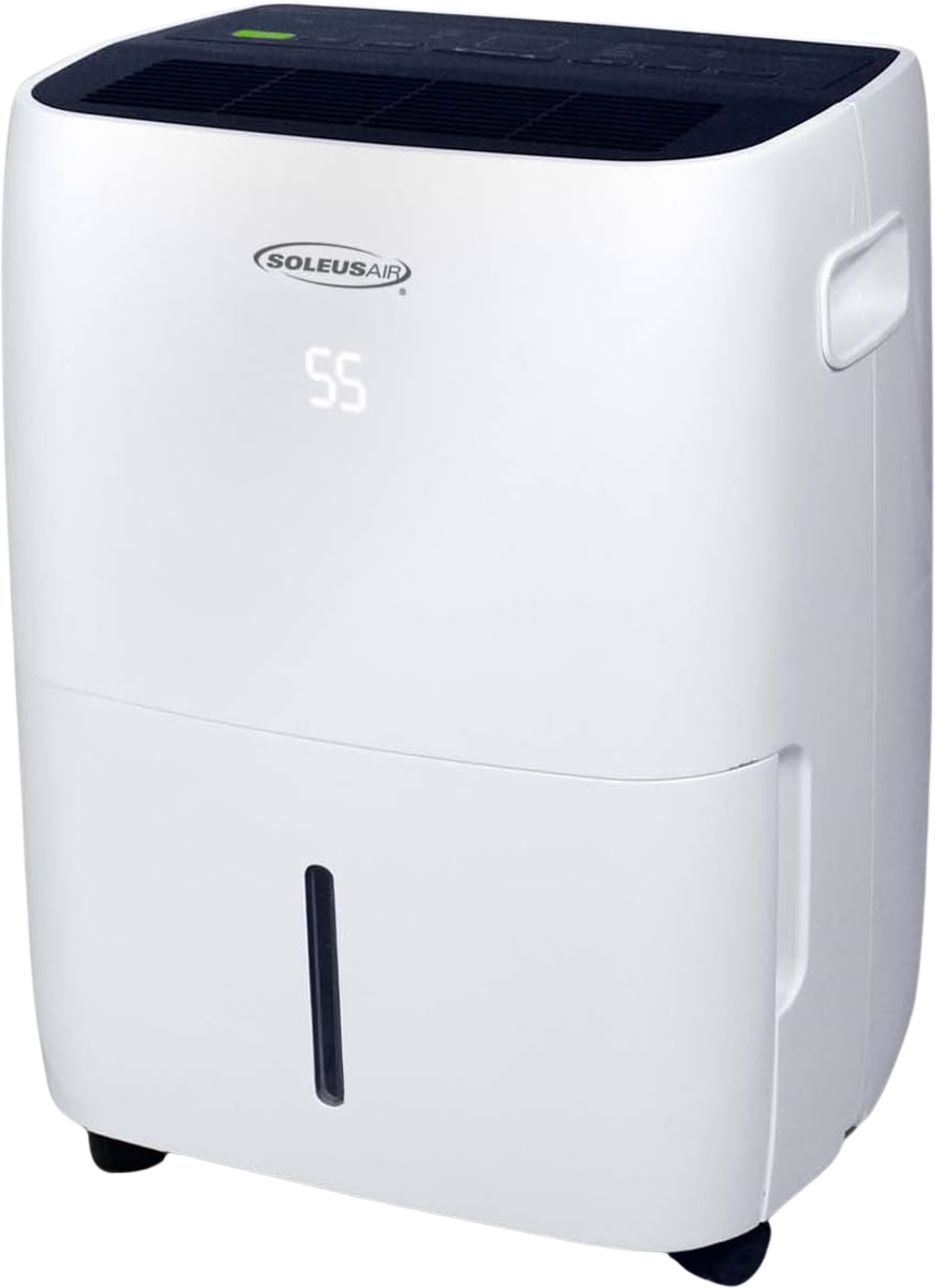 Soleus Air, Soleus Air DSX-30M-01 Dehumidifier 30 Pint with Mirage Display Continuous Drainage Outlet 3.3 Amp New