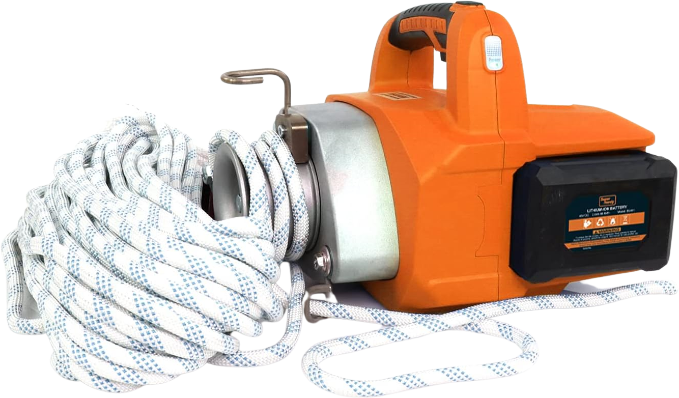 Super Handy, Super Handy GUO076 Portable Winch Capstan Hoist Electric Instant Start Brushless 48V 2Ah Max 1000-2000 lbs New