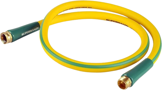 Super Handy, Super Handy GUR037 Water Lead-In Hose 5/8" x 3' with 3/4" Threaded Fittings New