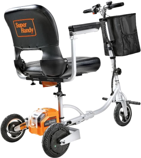 Super Handy, Super Handy GUT140 48V 3-Wheeled Lightweight Long Range with Extra Battery Folding Mobility Scooter New