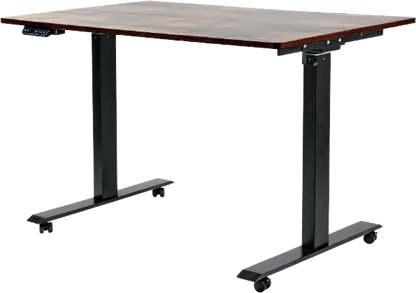 Super Handy, Super Handy GUT149 Standing Desk with Wireless Charging 3 Memory Presets 48'' x 30'' Adjustable Height up to 49'' Rustic Wood New