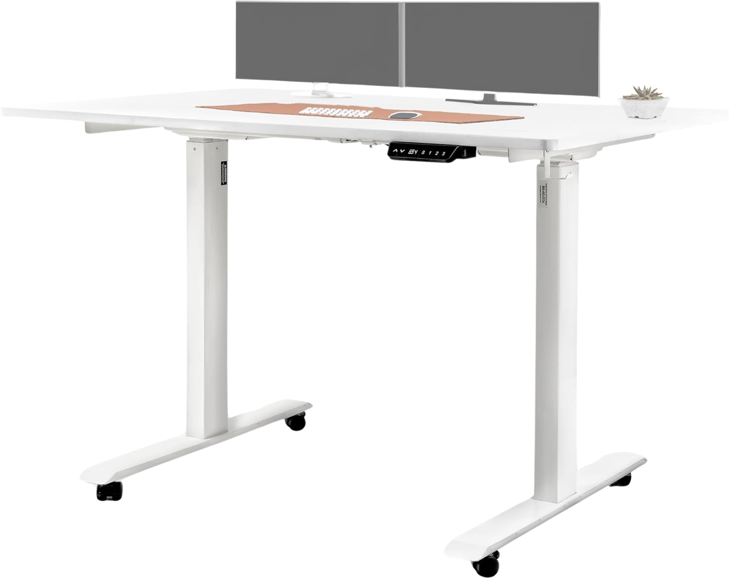 Super Handy, Super Handy GUT151 Standing Desk 48'' x 30'' with Wireless Charging 3 Memory Presets Adjustable Height up to 49'' White New