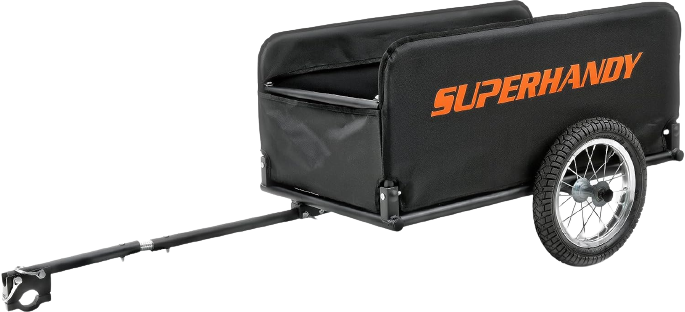Super Handy, Super Handy GUT157 Foldable Follow Behind Wagon 155 lbs Capacity Compatible with GUT112/GUT140/GUT142/G Mobility Scooters New