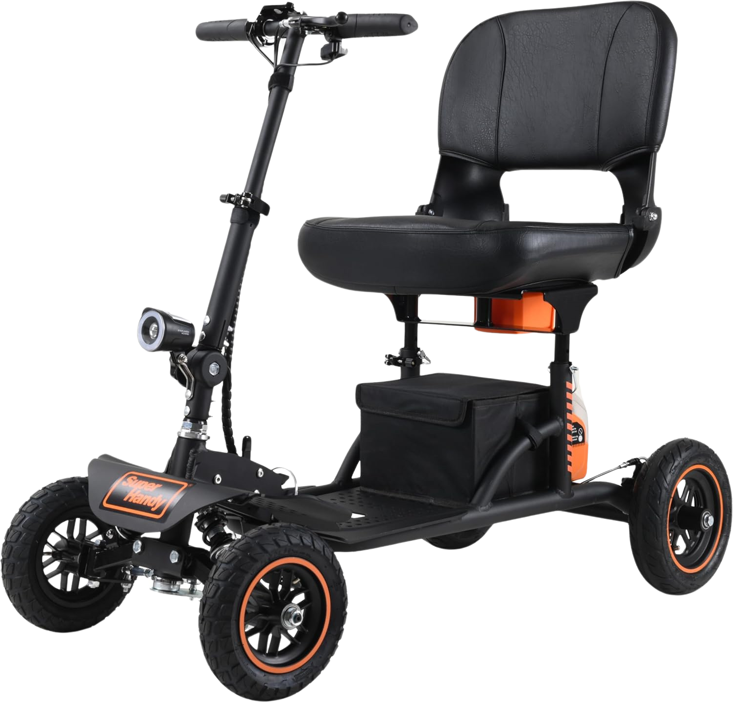 Super Handy, Super Handy GUT161 Electric Mobility Scooter Pro All Terrain 48V 2Ah 500W 6.25 MPH Max Speed 12.5 Mile Range New
